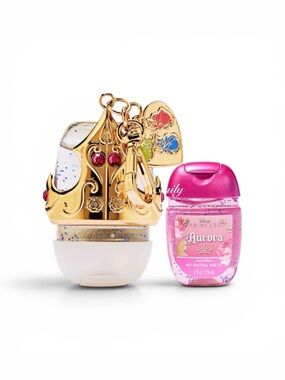 NWT Bath & Body Works Disney Princess Aurora Crown PocketBac Holder & Refill